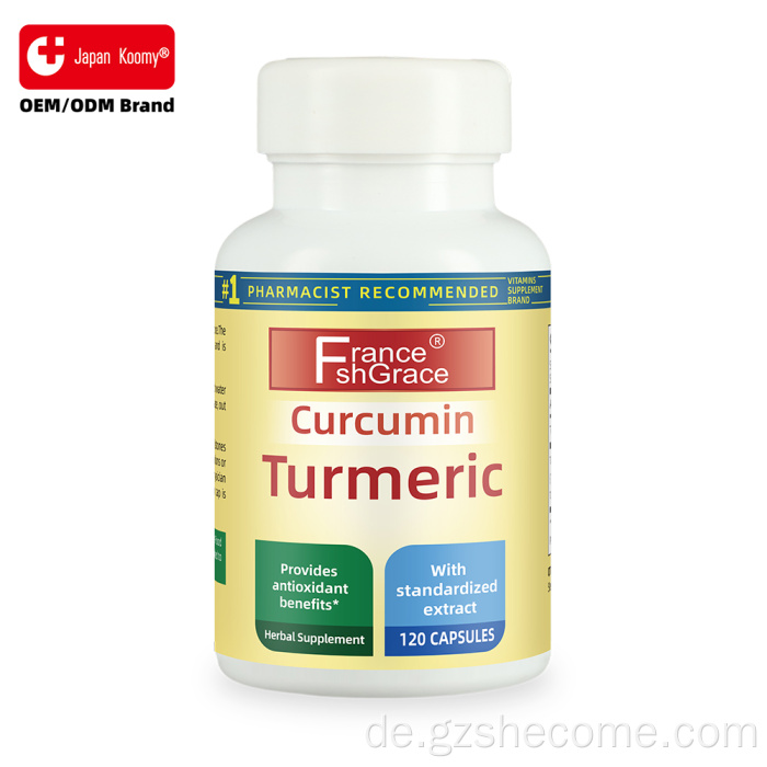 Kurkuma-Curcumin-Kapseln, antioxidative Gelenkunterstützung
